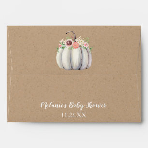 Fall Pumpkin Baby Shower Envelope