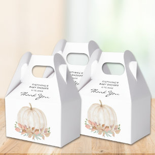 Fall Pumpkin Baby Shower Favor Box
