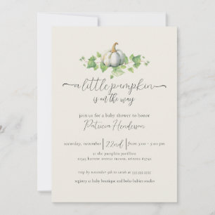 Fall Pumpkin Baby Shower Gender Neutral Invitation