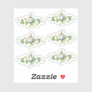 Fall Pumpkin Baby Shower Party Decor Sticker Sheet