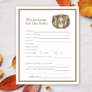 Fall Pumpkin Bear - baby predictions and advice