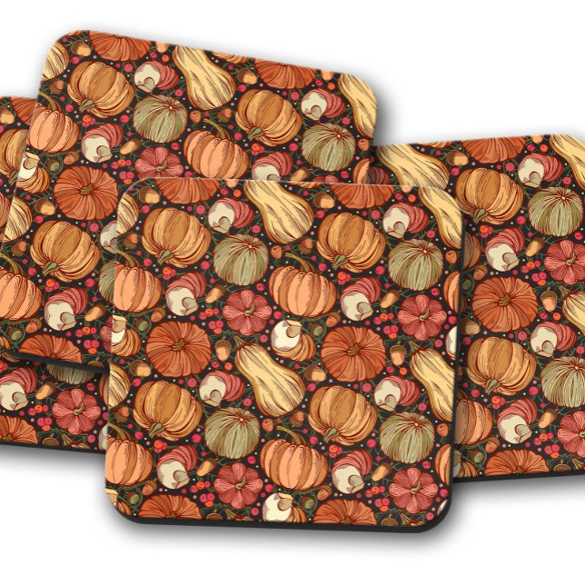 Fall Pumpkin Berry | Fall Pumpkin Cork Coaster (Creator Uploaded)