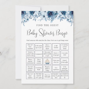 Fall Pumpkin Bingo Guess Who Baby Shower Games Invitation