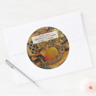 Fall / Pumpkin & Bittersweet Vine / Envelope Seals