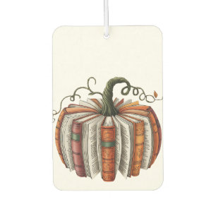 Fall Pumpkin Book Lover Booktok Halloween Air Freshener