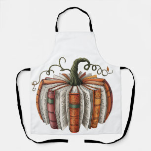Fall Pumpkin Book Lover Booktok Halloween Apron