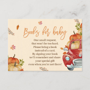 Fall Pumpkin Books for Baby Cards