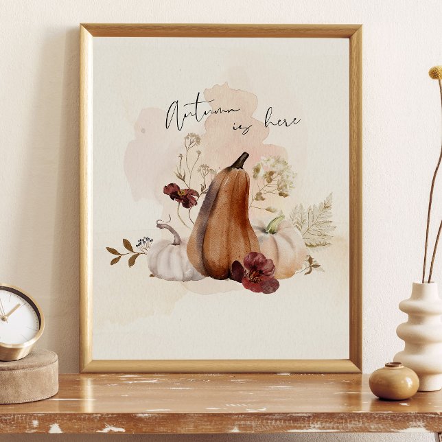 Fall Pumpkin Botanical Poster (Creator Uploaded)