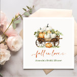 Fall Pumpkin Bridal Shower Paper Plates Napkin<br><div class="desc">Fall Pumpkin Bridal Shower Paper Plates</div>