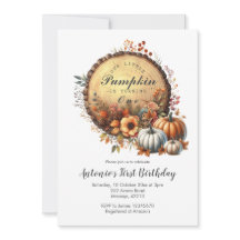 Fall Pumpkin Burnt Orange First Birthday