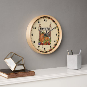 Fall Pumpkin Clock