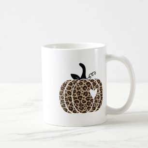 Fall Pumpkin Cute Thanksgiving Autumn Leopard Pump Coffee Mug
