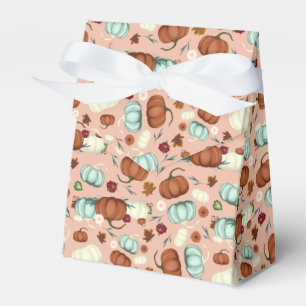Fall Pumpkin Floral Favor Box