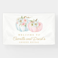 Fall Pumpkin Gender Reveal Welcome