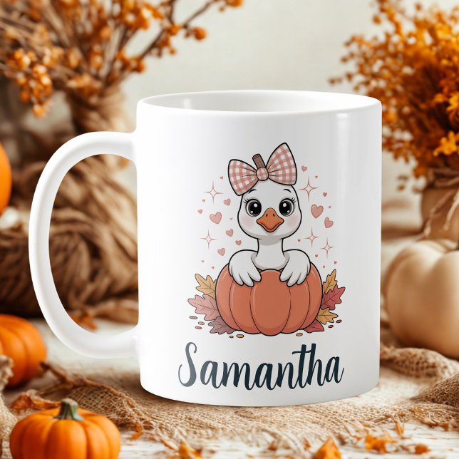 fall pumpkin goose cute  coffee mug (Creator Uploaded)
