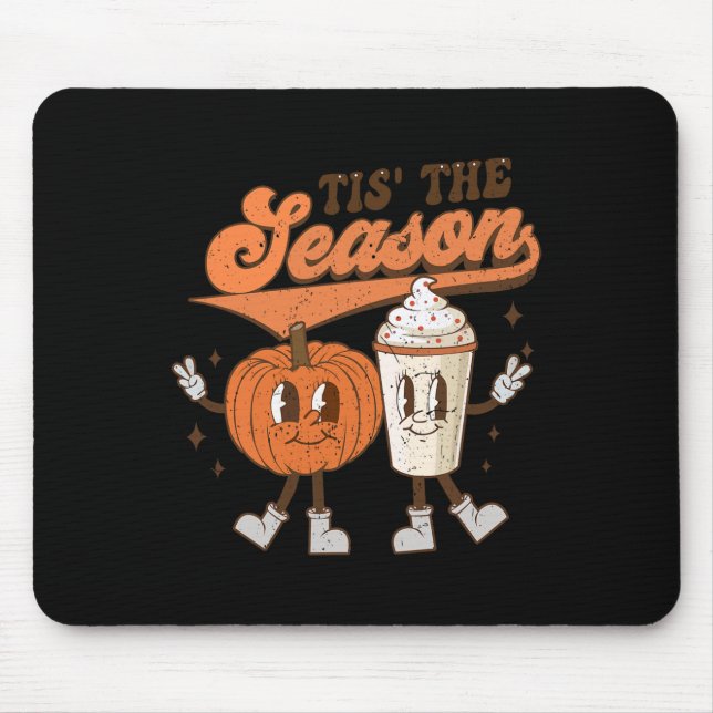 Fall Pumpkin Halloween Costume Tis The Season To B Mouse Pad (Front)