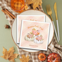 Fall Pumpkin Harvest Pink Thanksgiving Customize
