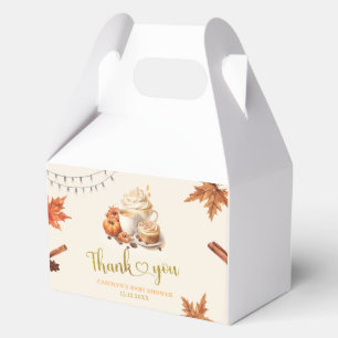 Fall Pumpkin is Brewing Coffee Shower Favor Box
