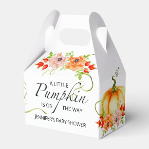 Fall pumpkin Paper Favour Box