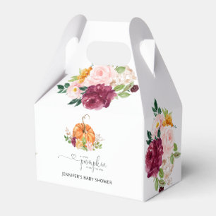 Fall pumpkin Paper Favour Box, Gable 4x2.5x5 Favor Box