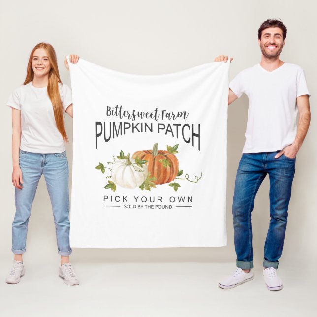 FALL PUMPKIN PATCH FLEECE BLANKET (In Situ)