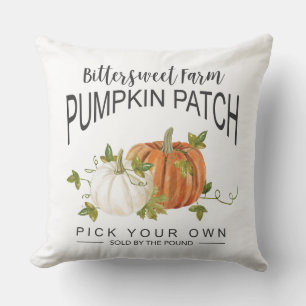 FALL PUMPKIN PATCH THROW PILLOW
