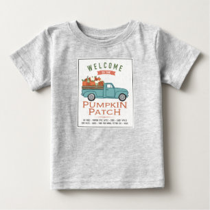 Fall Pumpkin Patch Truck Baby T-Shirt