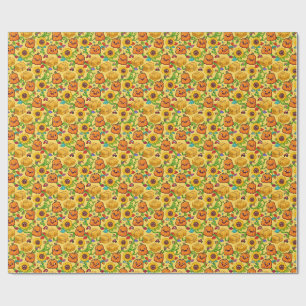 Fall Pumpkin Patch Wrapping Paper