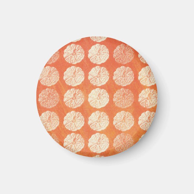 Fall Pumpkin Pattern Magnet (Front)