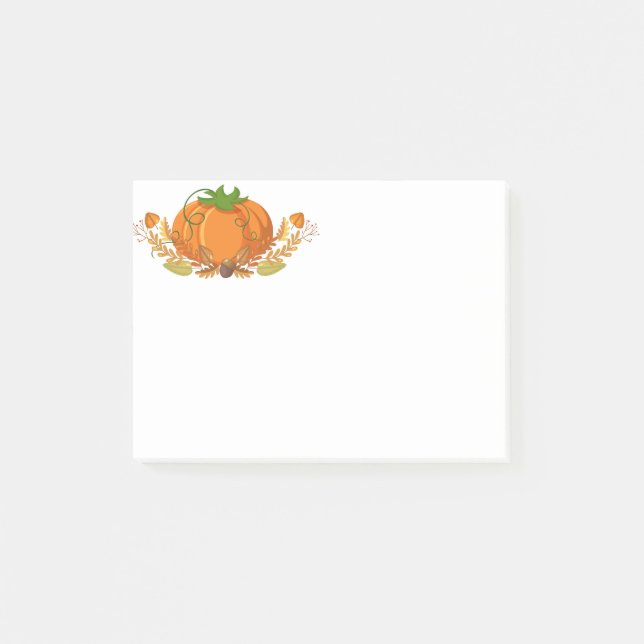 Fall Pumpkin Post Notes (Front)