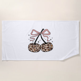 Fall Pumpkin, Pumpkin Cherries, Leopard Pumpkin, P Beach Towel