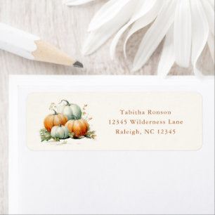 Fall Pumpkin Return Address