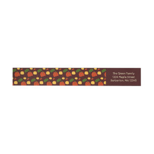 Fall Pumpkin:  Return Address Labels #3