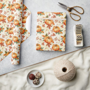 Fall Pumpkin Season Wrapping Paper
