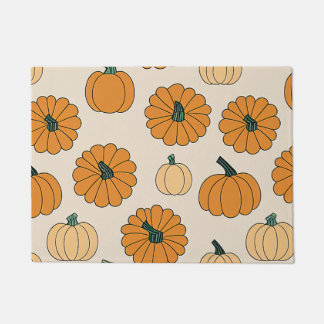 Fall Pumpkin Spice Halloween Thanksgiving Pumpkins Doormat