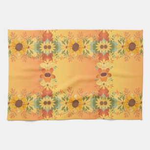 Fall Pumpkin Spice Halloween Thanksgiving Pumpkins Kitchen Towel