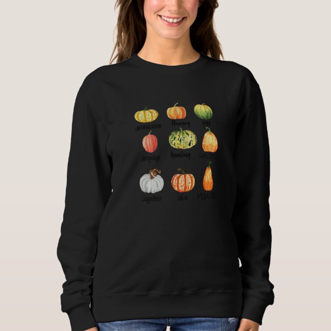Fall Pumpkin Spice Scope Of Practice Speech Pathol Sweatshirt (Front)