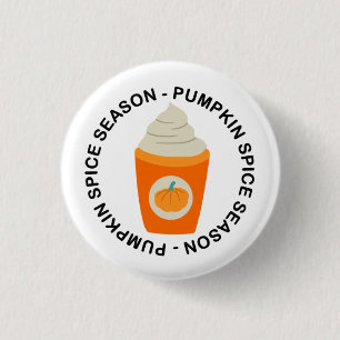 Fall "Pumpkin Spice Season" 1 Inch Round Button