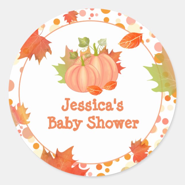 Fall Pumpkin Stickers (Front)