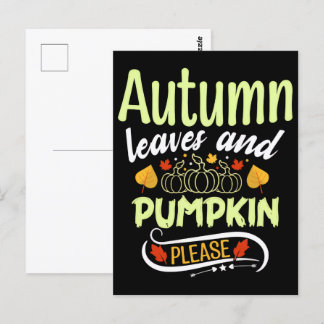 Fall Pumpkin T-Shirt, Autumn Fall Shirt, 2025 Postcard