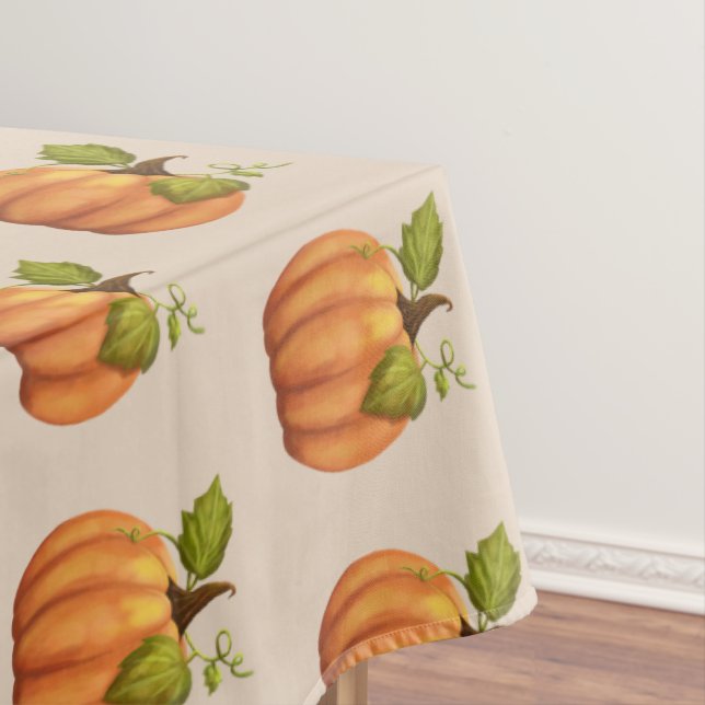 Fall Pumpkin Tablecloth for Halloween Thanksgiving (In Situ)