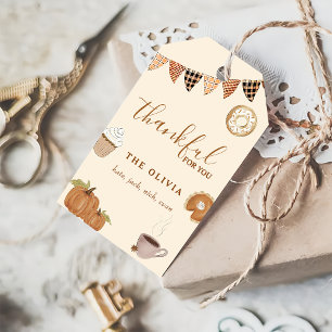 Fall Pumpkin Thankful To You  Gift Tag