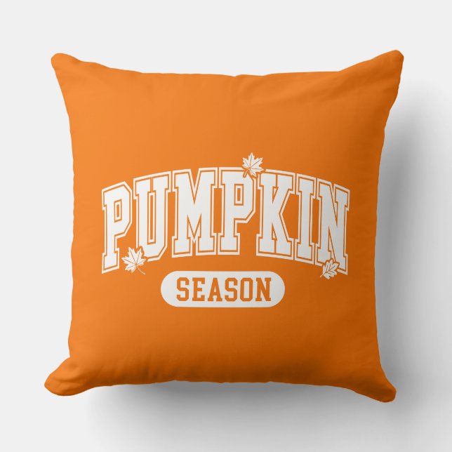 Fall Pumpkin  Throw Pillow (Front)