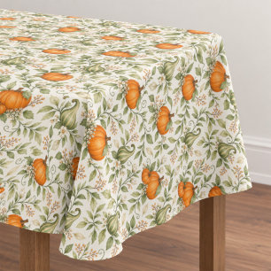 Fall Pumpkins and Gourds Pattern Tablecloth