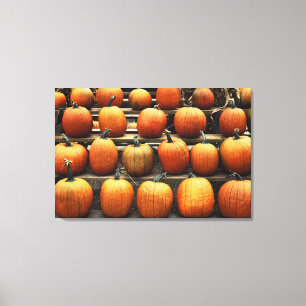 Fall pumpkins canvas print