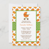 Fall Pumpkins Carriage Baby Shower