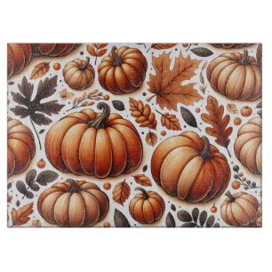 Fall Pumpkins Cutting Board