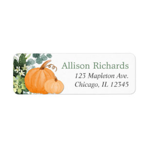 Fall pumpkins eucalyptus greenery