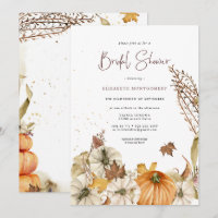 Fall Pumpkins | Floral Autumn Bridal Shower