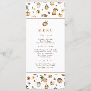 Fall Pumpkins Friendsgiving Thanksgiving Menu